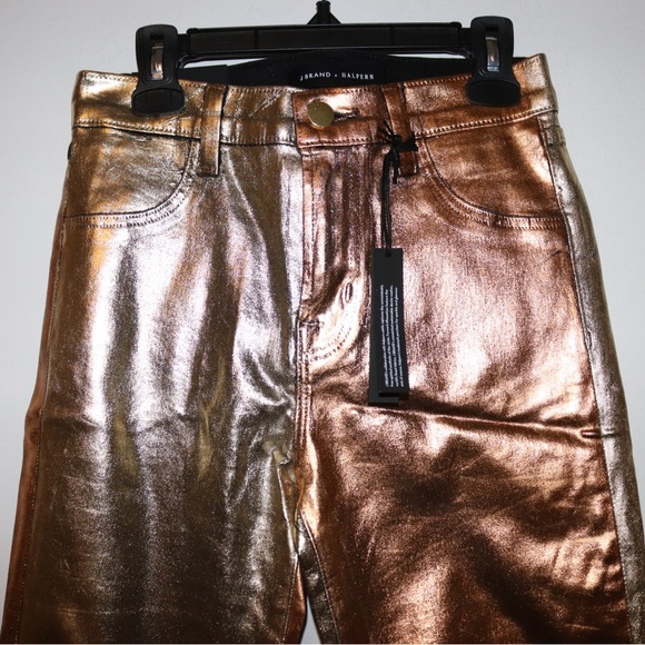 J Brand X Halpern | Gold Foil Jeans Size 25 - Picture 5 of 14